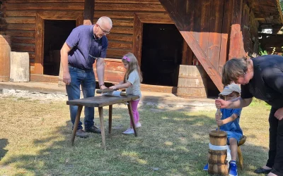 Motylki zwiedzają Zagrodę Sitarską