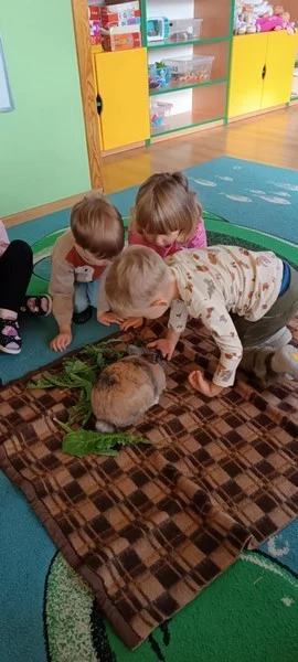 Królik Baksiu z wizytą u "Smerfów"