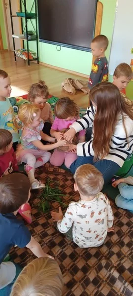 Królik Baksiu z wizytą u "Smerfów"