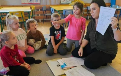 Zajęcia z logopedą w grupie "Skrzaty"