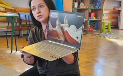 Zajęcia z logopedą w grupie "Skrzaty"