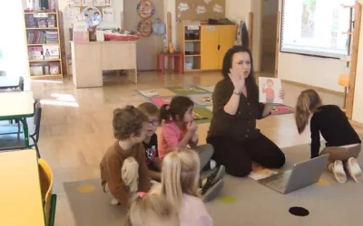 Zajęcia z logopedą w grupie "Skrzaty"