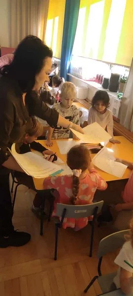 Zajęcia z logopedą w grupie "Skrzaty"