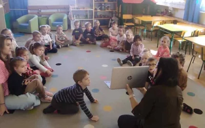 Zajęcia z logopedą w grupie "Skrzaty"