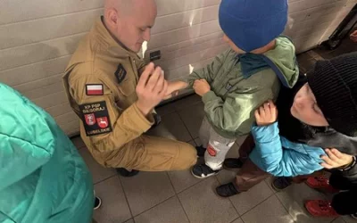 Zwiedzanie Straży Pożarnej przez grupę „Liski”