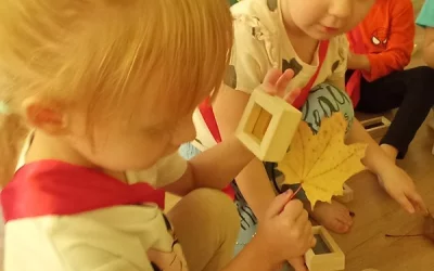 Zajęcia sensoryczne w grupie Smerfy