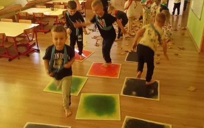 Zajęcia sensoryczne w grupie Smerfy